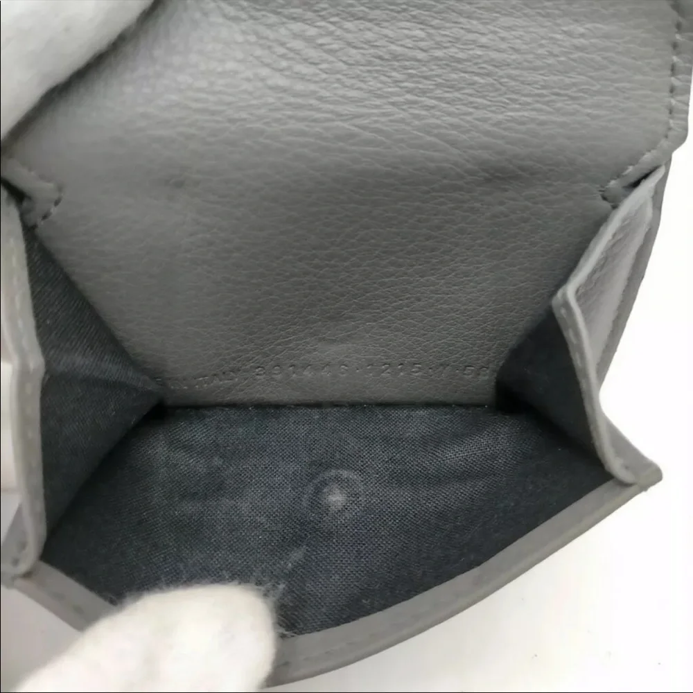 BALENCIAGA Wallet  Gray Leather